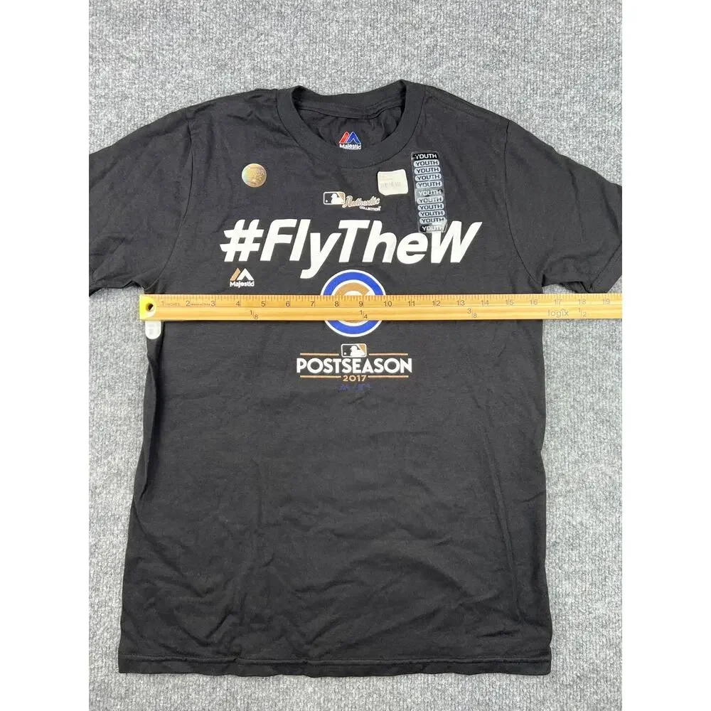 NWT Majestic Chicago Cubs Fly The W 2015 Postseason Medium #901